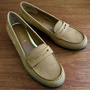Ralph Lauren Suede Penny Loafers